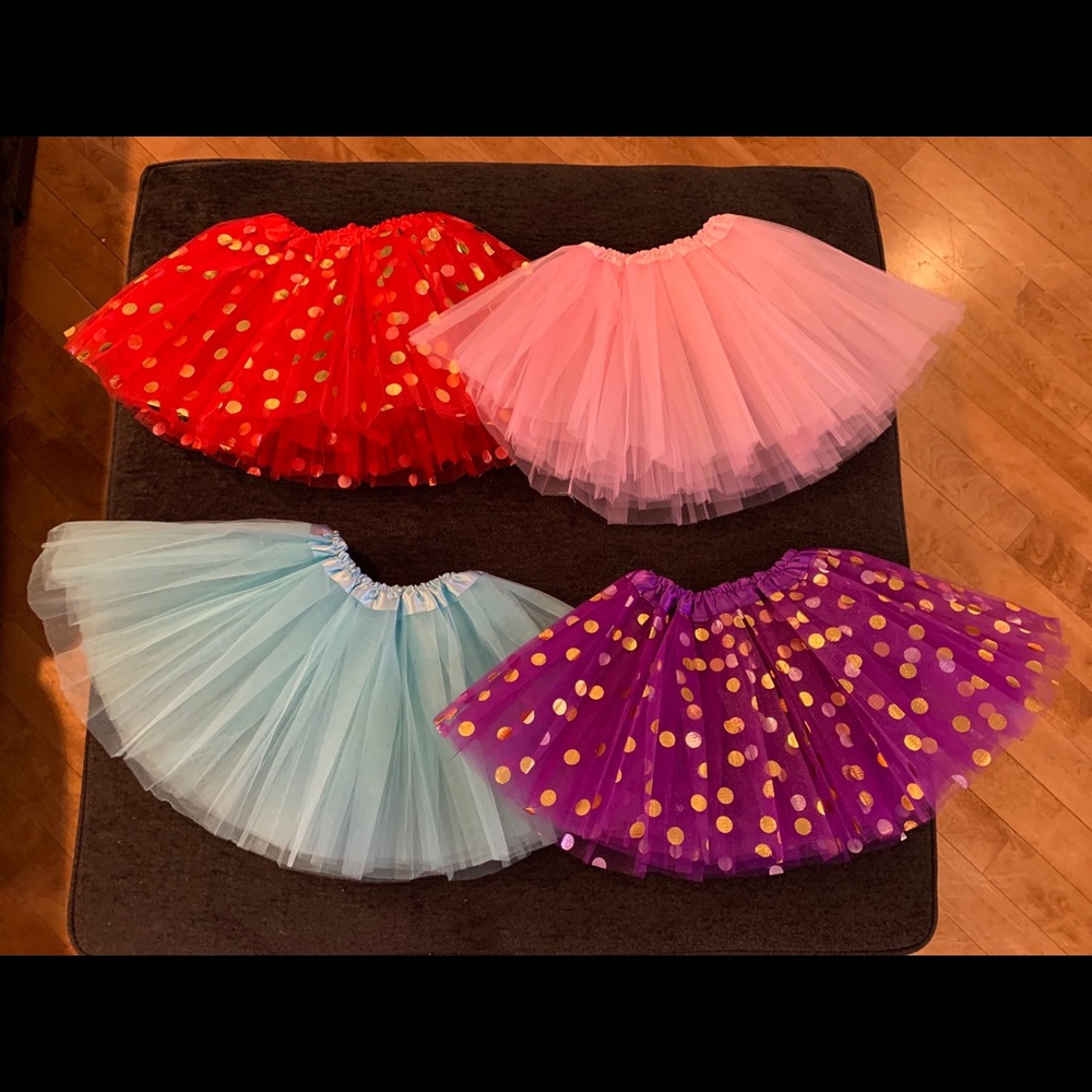 4 Piece Bundle Girls Ballet Tutus